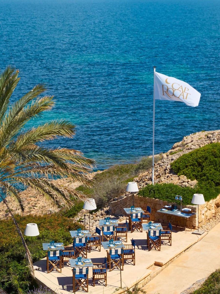 The Sea Club terraces of Cap Rocat above the Bay of Palma